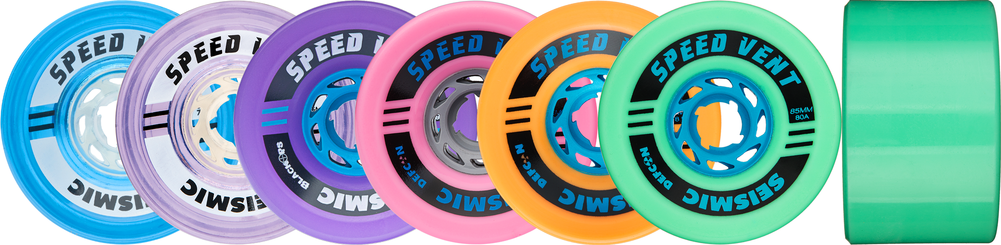 seismic speed vent longboard wheels