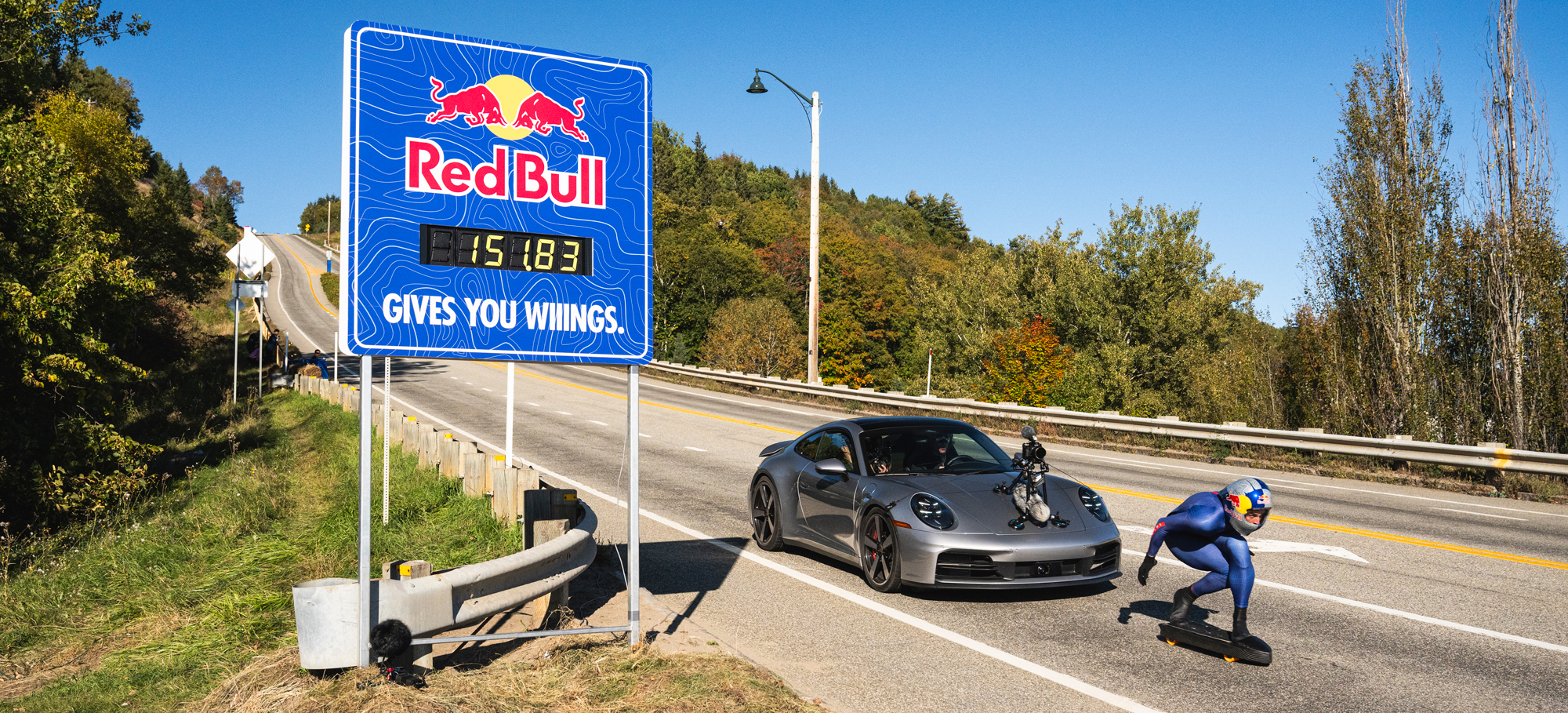 Diego-Poncelet-world-record Diego Poncelet breaking the world downhill speed record